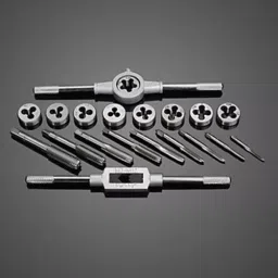 FLAMINGO ENTERPRISE Tap and Die Set Single Sided M3 to M12 Range, FM-596 (Set of 20 Pcs) image 2