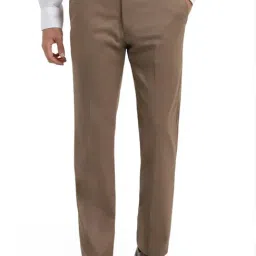 Allen Solly Brown Slim Fit Trousers-image-50