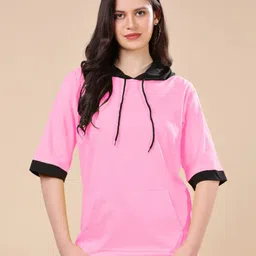 TQH Women Hooded Pockets T-shirt-picture-14