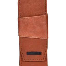 SASSORA ENZO Tan Leather Pencil Pouch-image-14