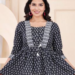 L.H HANDICRAFTS Women Floral Printed CottonTop-image-52