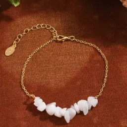 Accessorize London Women'S GoldRaw Stone Anklet-picture-29