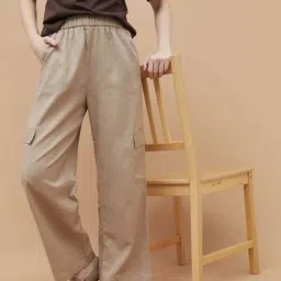 Fame Forever By Lifestyle Brown Regular Fit Trousers-picture-46
