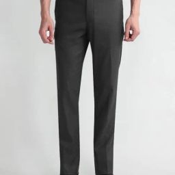 Arrow Dark Grey Slim Fit Texture Trousers-picture-10