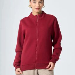 SALT Attire Red Plain Jacket-45