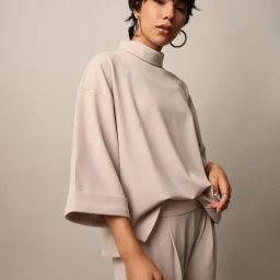 Only Beige Regular Fit Oversized Top-picture-16