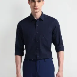 Arrow Blue Cotton Regular Fit Shirt-picture-47