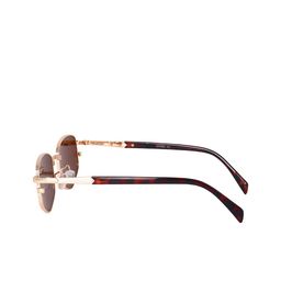 LIZA ANGEL Unisex Rectangle Sunglasses with UV Protected Lens CRM272_Gold_Brown image 4