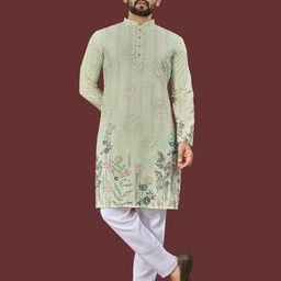 WELL TEX Men Floral Kurta-image-58