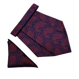 Paisley Design Cravats & Pocket Square Combo-image-23