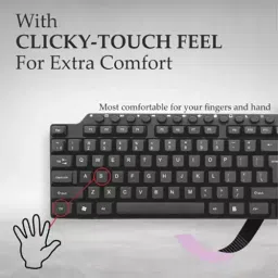 Zebion Viking Black Wired Keyboard & Optical Mouse Combo Set image 4