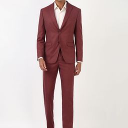 Peter England Elite  Men Slim-Fit Single-Breasted Three-Piece Formal Suit-image-83