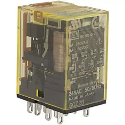 IDEC RELAY, 4PDT, 240VAC, 30VDC, 6A, RU4S-A110-21