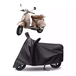 Auto Pearl Polyester Two Wheeler Cover for LML Star Euro (Grey)-image-101