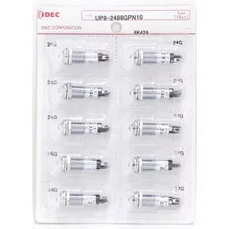 IDEC UP Series Small Indicator Light with Built-In Protruding Resistor, UP8-1288RPN10 (Set of 10)-picture-27
