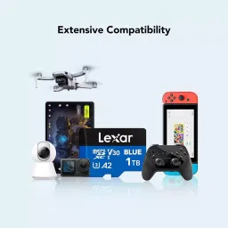 Lexar High-Performance microSDXC Memory Card 1 TB UHS-I with SD Adapter, BLUE image 4
