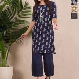Anouk Rustic Women Pack Of 4 Ethnic Motifs Printed Crepe Kurta-image-65
