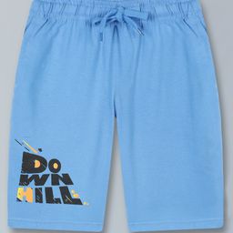 Kiddopanti Down Hill Knit Shorts - Blue-image-48