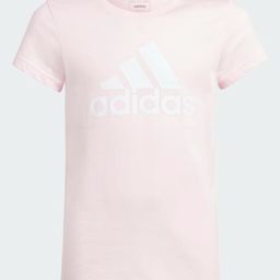 Adidas Kids Knitted Half Sleeves T-Shirt Logo Print - Pink-image-88