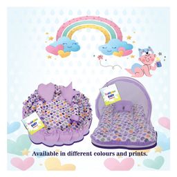 Toddylon Baby Gadda Set with Mosquito Net - Purple image 2
