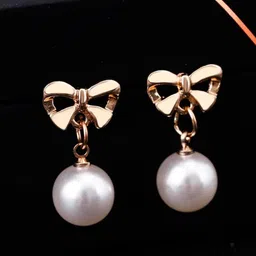 fabula Artificial Stones and Beads Contemporary Drop Earrings-picture-0