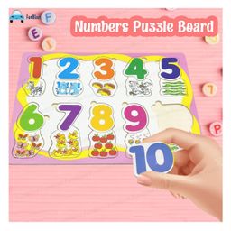 FunBlast Learning Numbers Puzzle Board Toy for Kids  Multicolor image 4