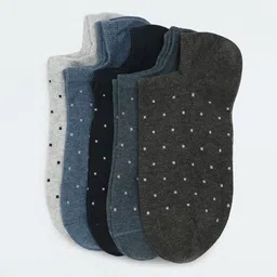 max Men Pack Of 5 Patterned Shoe Liners Socks image 2
