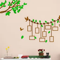 LANSTICK Green & Brown Printed Waterproof Wallpaper-image-15