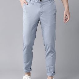 Roadster Men Blue Regular Fit Solid Trousers-image-45