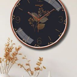 Random Black & Brown Printed Round Wall Clock-picture-17