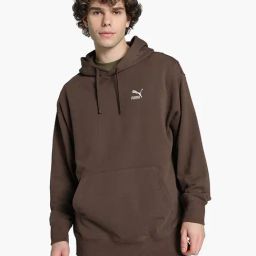 Puma Brown Cotton Relaxed Fit BETTER CLASSICS Hoodie-image-55