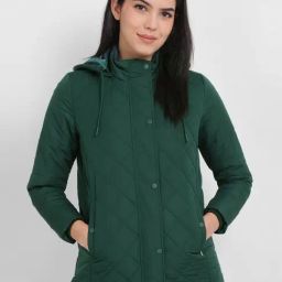 Allen Solly Green Quilted Jacket-image-45