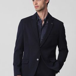 Mufti Notched Lapel Single Breasted Blazer-picture-1