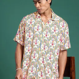 Sangria Ethnic Motifs Printed Casual Shirt-image-70