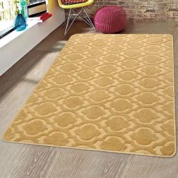 Saral Home Viva Matar Beige Microfibre Carpet - Set of 1-image-8