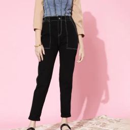 DOLCE CRUDO Black Slim Fit Jeans-picture-18