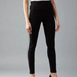 DOLCE CRUDO Black Skinny Fit Jeggings-image-68