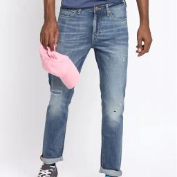 Lee Blue Skinny Fit Distressed Jeans-image-15