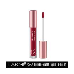 Lakme 9 to 5 Primer Plus Matte Liquid Lip Color MP3 Dusty Rose - 4.2 ml-9