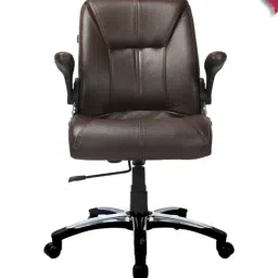 Adiko Systems Brown Medium Back Exceutive Chair-71