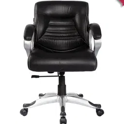 Adiko Systems Black Medium Back Classic Executive Chair-69