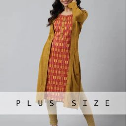 Aurelia Yellow Printed Straight Kurta-picture-11