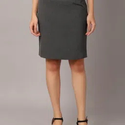 Crozo By Cantabil Grey Skirt-image-99