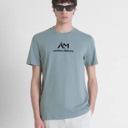Antony Morato Green Pure Cotton Regular Fit Solid T-Shirt-picture-20