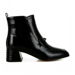 London Rag Women's Black Casual Booties-image-80
