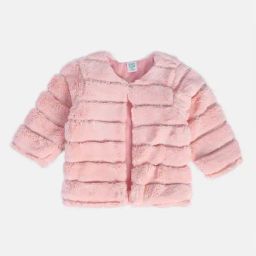 MINIKLUB Girls Pink Solid Full Sleeves Jacket-image-79