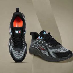 Allen cooper Men's Black Running Shoes-image-19