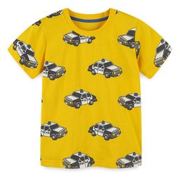 LULU & SKY Boys Floral Printed Pure Cotton Pockets T-shirt-image-102