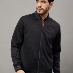 Club York Black Regular Fit Self Pattern Sweatshirt-picture-18