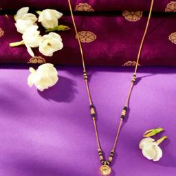 P.N.Gadgil Jewellers 22 Karat (916) Yellow Gold Wati Vedika Wati Mani Mangalsutra For Woman-image-60